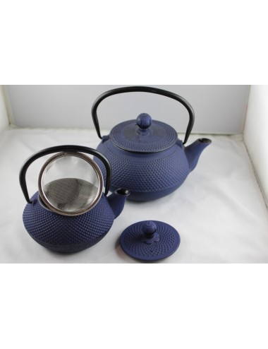 Théière fonte Bleue