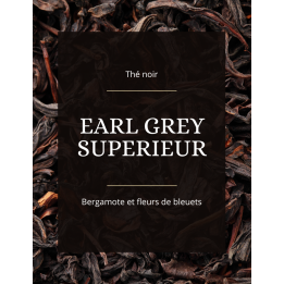 Thé noir - Earl Grey Supérieur - La Brûlerie des Alpes